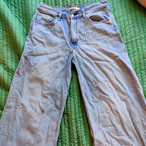 Levi's wide leg jeans